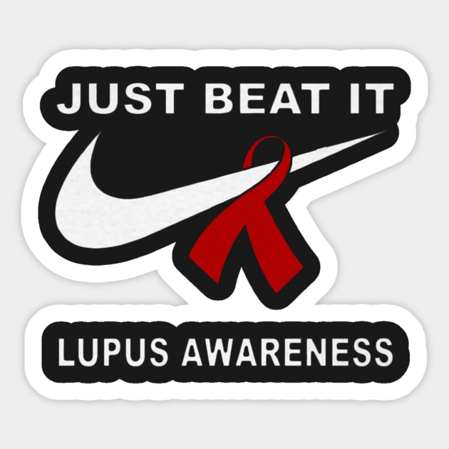 Just Beat It - Lupus Awareness Sticker by asleyshaw